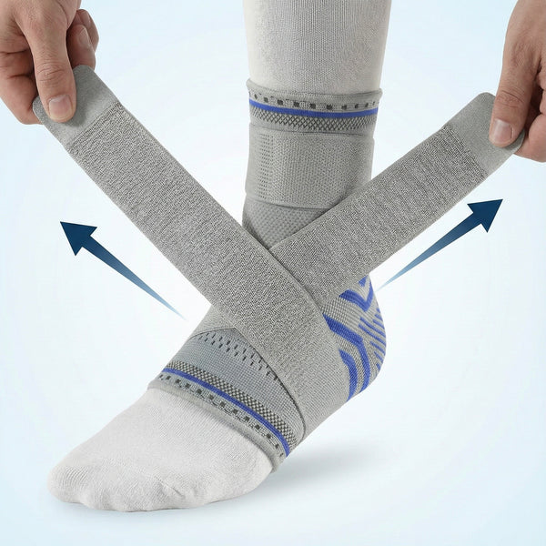 PhysioFit™ Adjustable Ankle Compression Sleeve